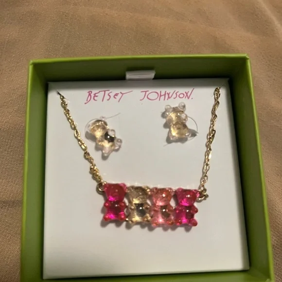 Betsey Johnson, Gummy Bear, earrings, and necklace - Picture 4 of 4